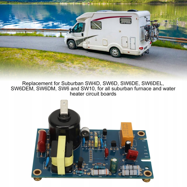 12V RÉCHAUFFEUR EAU PLAQUE GESTIONNAIRE ALLUMAGE 520820 RV PLAQUE OBWODU TM