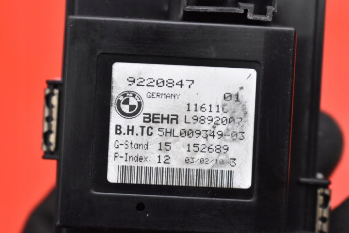 RÉSISTANCE CONDUIT D'AIR RÉSISTANCE RHÉOSTAT 9220847 BMW F07 09-13