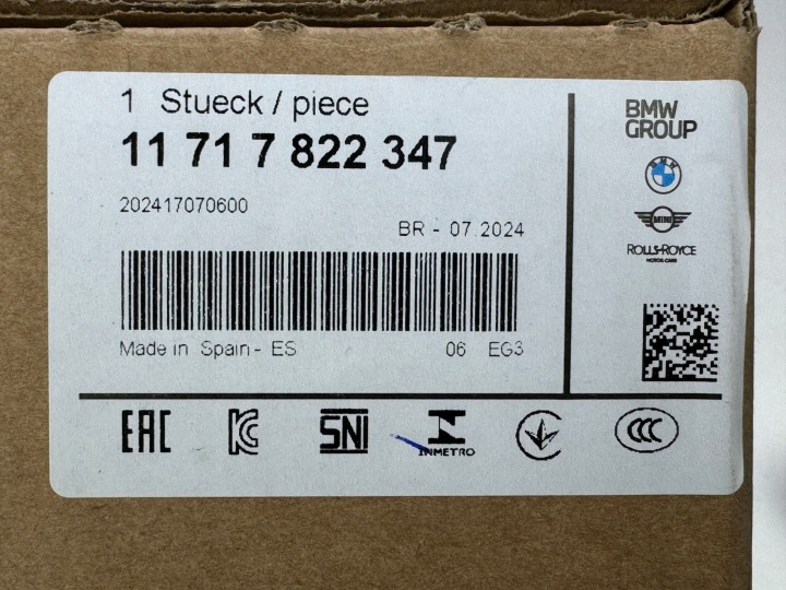BMW F10 F11 LCI B47 18D 20D RADIATEUR GAZ D'ÉCHAPPEMENT EGR 11717822347 NEUF ORIGINAL