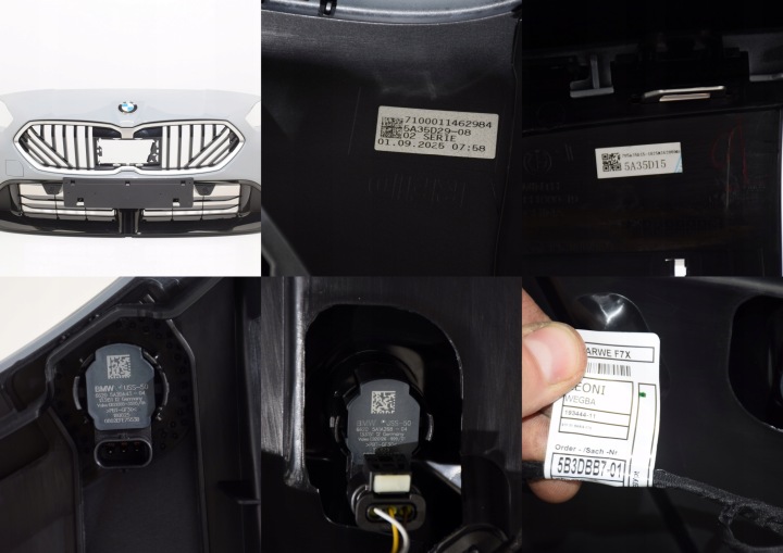 BMW 1 F70 2 F74 PARE-CHOCS AVANT MODULE 6 PDC C4P BROOKLYN GRAU METALLIC