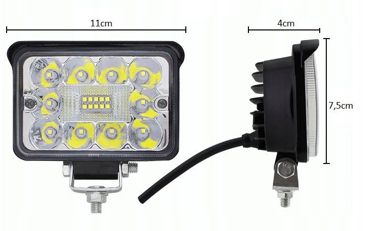 JUEGO 2 X HALÓGENO FARO EN FUNCIONAMIENTO DIODO LUMINOSO LED - 60W 10-30V 