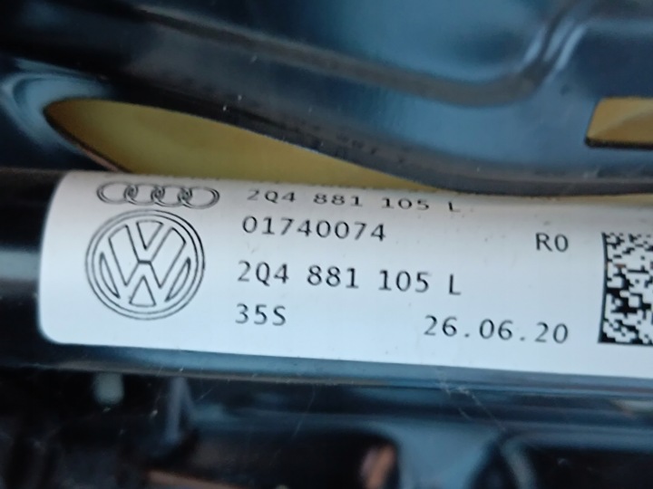 SKODA KAROQ 1,5 TSI 110KW 2020 R SIÈGE PASSAGER PYS 57A881022