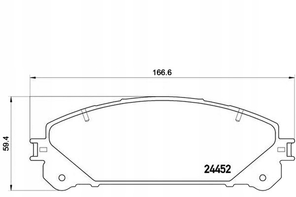 TRINKELĖS STABDŽIŲ LEXUS RX 09- PRIEK. BREMBO nuotrauka 2