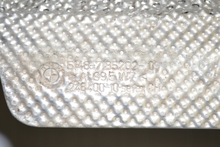 ISOLATION THERMIQUE BMW 5 (F10) 7227524 3.0L DIESEL 150KW 2011