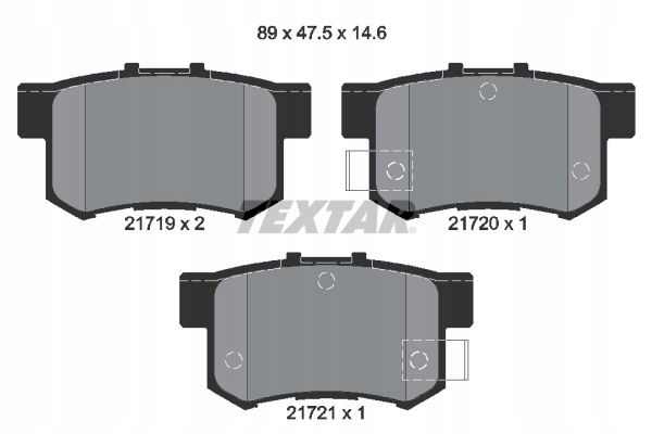 TEXTAR 2171901 ZAPATAS DE FRENADO 