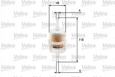 VALEO 587625 FILTRE CARBURANTS