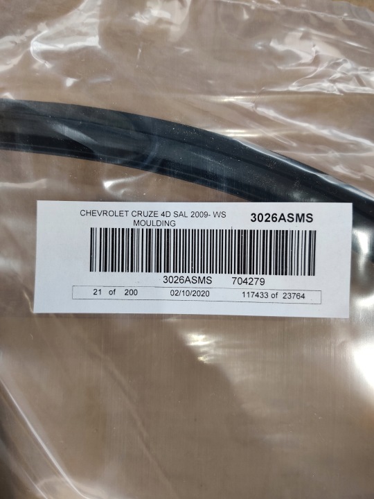 JOINT D'ÉTANCHÉITÉ VITRES AVANT CHEVROLET CRUZE 09-16