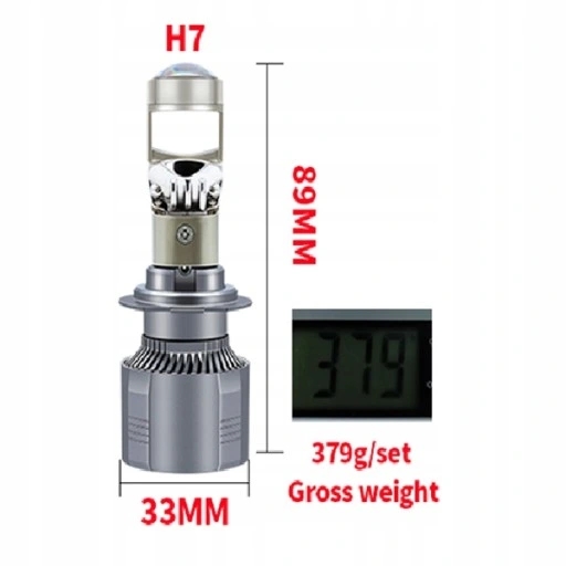 2 CV LENTILLE H7 BI LED PROJECTEUR BILED 6000K KIT