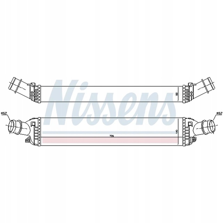 RADUADOR AIRE DE CARGA NISSENS 96618 