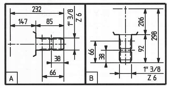 TRANSMISSION T-269B, PRZELOZENIE 1:1 COMER