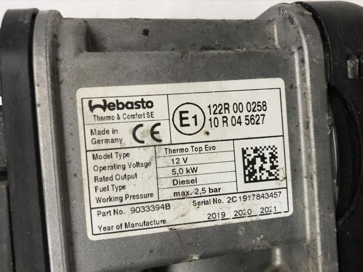 VW GOLF VII 2014- WEBASTO CHAUFFAGE DE STATIONNEMENT DIESEL 5Q0815005AG