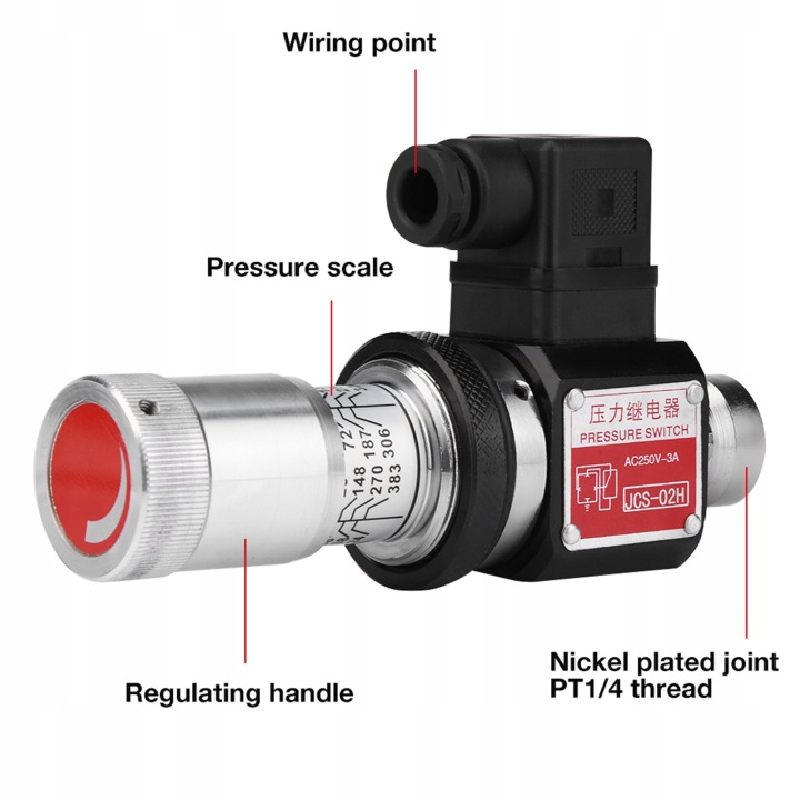 JCS-02H HYDRAULIQUE RELAIS PRESSION 1/4