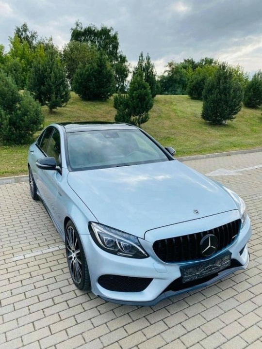 AVANT GRILLE GT-R ANG LOOK DANS CZARNYM POLYSKU VERS MERCEDESA W205 15+