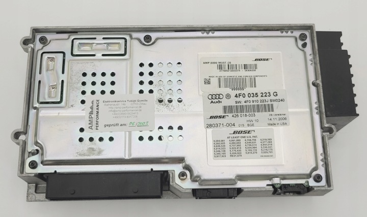 AUDI A6 C6 MODULE CONTRÔLEUR AMPLIFICATEUR BOSE RADIO 4F0035223G
