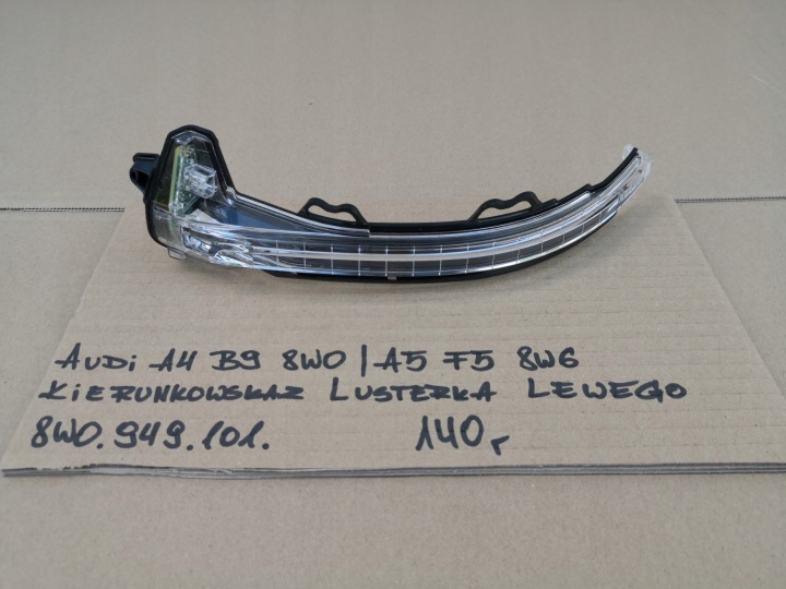AUDI A4 B9 8W0 A5 F5 CLIGNOTANT RÉTROVISEURS GAUCHE