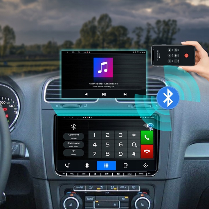 RADIO 2DIN ANDROID VW GOLF 5 V 6 VI PASSAT B6 B7 TIGUAN SKODA SEAT 2GB/64GB 