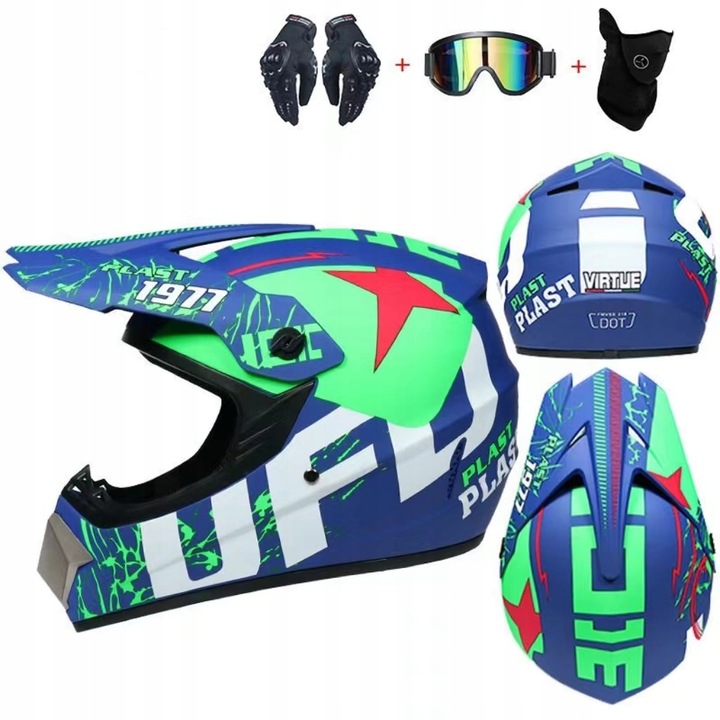 CASCO PARA MOTOCICLETA OFF-ROAD ENDURO MOTOCROSS M 