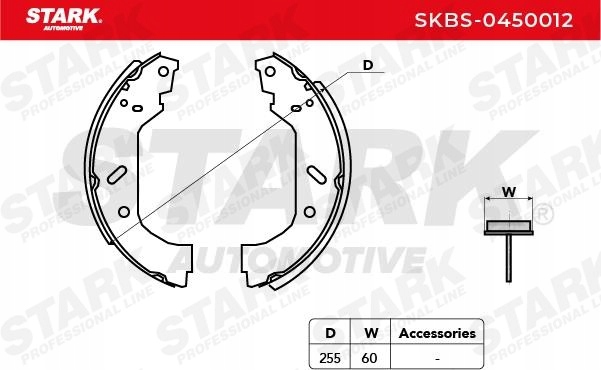 STARK SKBS-0450012 KIT PLAQUETTES FREINS ARRIÈRE VERS FIAT ULYSSE (179)