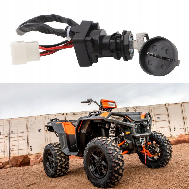 INTERRUPTEUR ALLUMAGE ATV AVEC CLÉ 4110209 ÉTANCHE PYLOSZCZELNY INTERRUPTEUR
