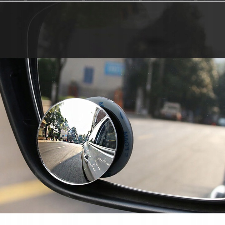 BLANC BEZRAMKOWE RÉTROVISEUR WYPUKLE 360° DE ROTATION ZWIEKSZAJACE ZONE MIROIRS VERS AUTOMOBILES I CIEZAROWEK