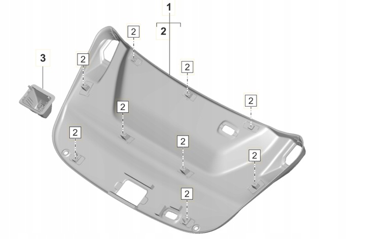 FORRO TRASERA DE TAPA PORSCHE TAYCAN 9J1863567BAY1 