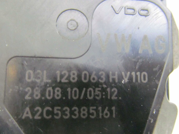 VW SKODA AUDI 2.0TDI PAPILLON DES GAZ 03L128063H V110