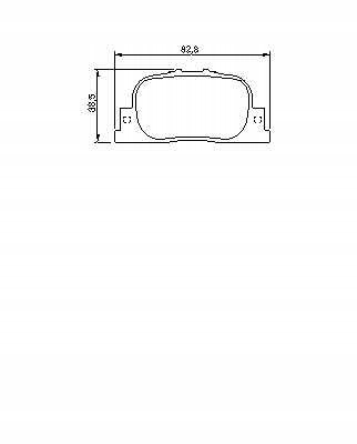 ZAPATAS DE FRENADO TOYOTA CAMRY 99-01 PARTE TRASERA 