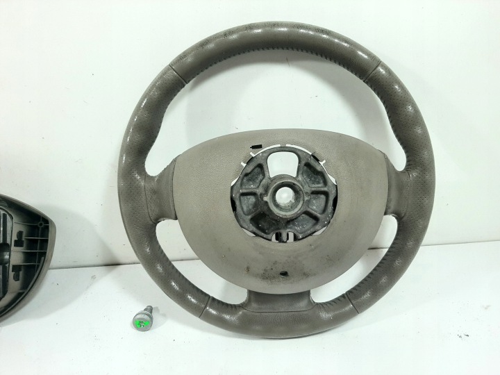 RENAULT SCENIC II 03R VOLANT CLAIRE CUIR COUSSIN AIRBAG 8200106306E