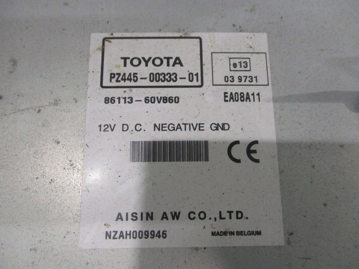 RADIO NAVEGACIÓN NAVI TOYOTA AVENSIS T27 86113-60V860 