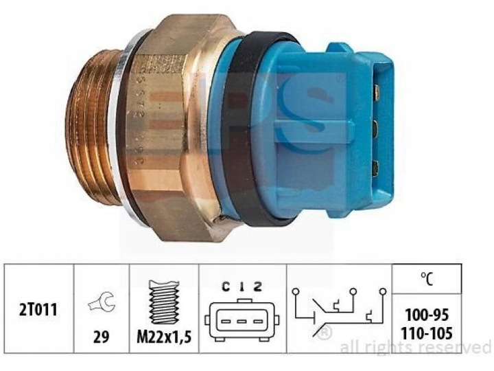 1.850.672 TERMOWYLACZNIK DE VENTILADOR EPS 1.850.672 