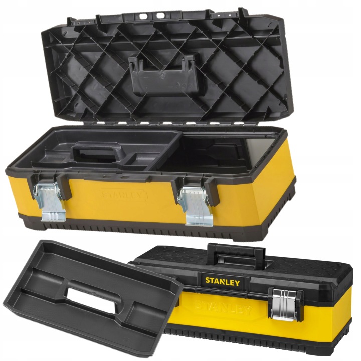 STANLEY COFFRE DE RANGEMENT BOÎTE INSTRUMENTALE JAUNE 66X29X22X2 CM ORGANISEUR 1-95-614