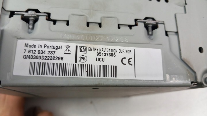 OPEL ASTRA J INSIGNIA CHEVROLET RADIO NAVI 95137306 UCU