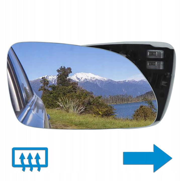 VW POLO 9N RESTYLAGE 2005-09 RÉTROVISEUR INSERT DROIT