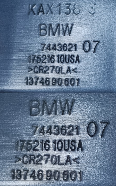 BMW X5 G05 X6 G06 X7 G07 POIGNÉE RADIATEUR INFÉRIEUR GAUCHE 51647443621