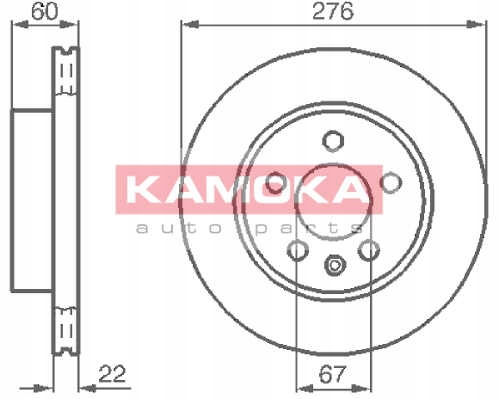 DISCOS ZAPATAS PARTE DELANTERA KAMOKA MERCEDES VITO AUTOBÚS 