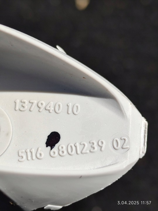 MANIVELLE PLAFONNIERS MINI ONE COOPER R50 53 6801239