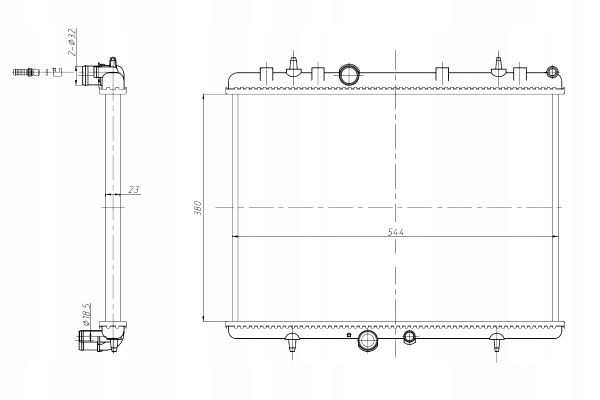 NRF RADUADOR DEL MOTOR DE AGUA DS DS 4 DS 5 CITROEN BERLINGO BERLINGO 