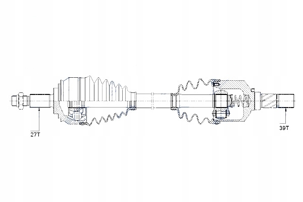 NTY DEMI-ARBRE MENÉE RENAULT ENG.2.0DCI ESPACE IV 06- VEL SATIS 06-