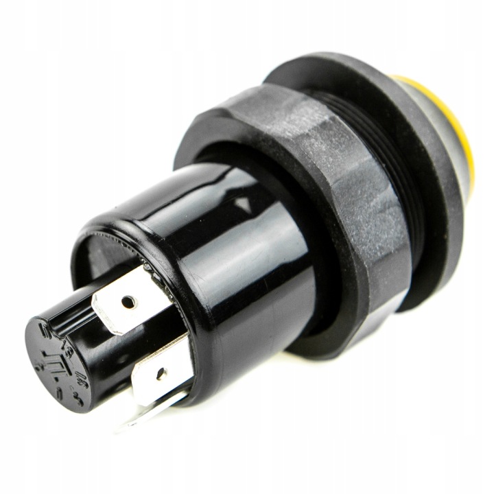 COMMUTATEUR STEROWNICZY 12/24V, BOUTON JAUNE AVEC BLOCAGE