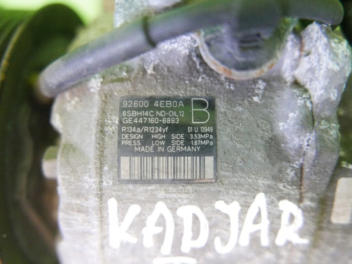 COMPRESSEUR COMPRESSEUR DE CLIMATISATION 926004EB0A RENAULT KADJAR I 1.2 TCE