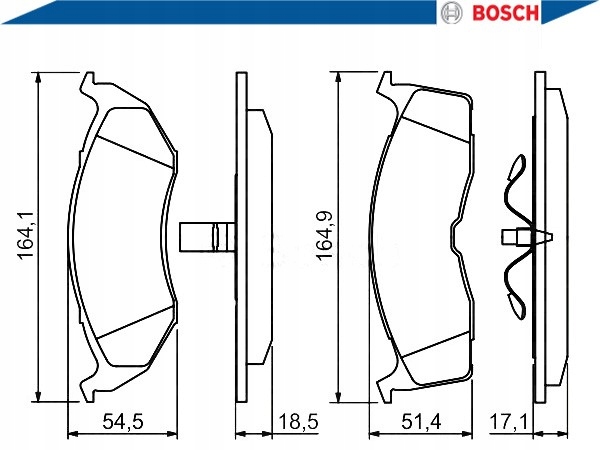 TRINKELĖS STABDŽIŲ CHRYSLER PRIEK. VOYAGE BOSCH nuotrauka 5