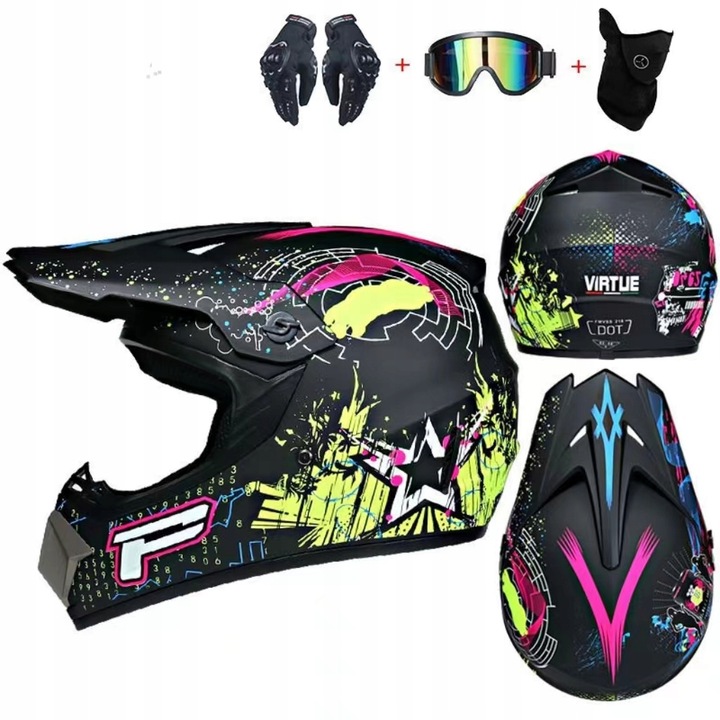 CASCO PARA MOTOCICLETA OFF-ROAD ENDURO MOTOCROSS M 