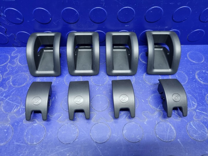 BOUCHONS CAPUCHONS SUPPORTS ISOFIX ENSEMBLE AUDI Q7 4M ORIGINAL 4M0887233