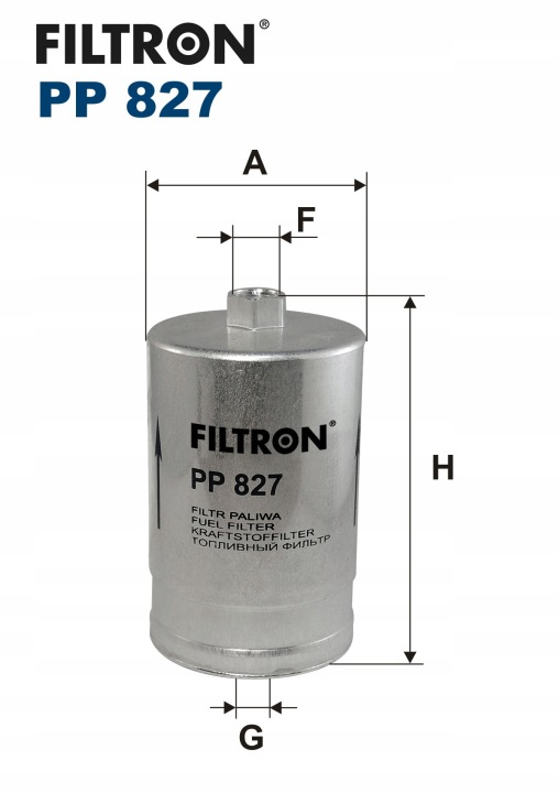 FILTRE CARBURANTS PP827 PASSAT AUDI A4 CADDY A6 A8 80