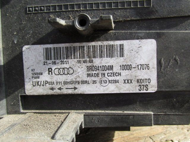 AUDI Q5 I 8R 8R0941004M PHARE PROJECTEUR DROIT AVANT ANGLAIS