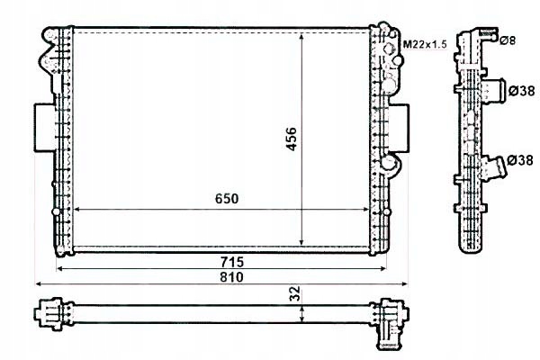 RADIATEUR EAU IVECO DAILY 99- NRF 53612 RADIATEUR SYSTÈME REFROIDISSEMENT