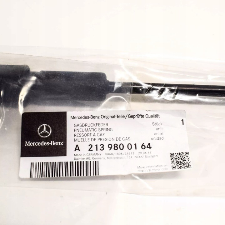 MB E W213 AVANT BONNET HOOD LEFT GAS SHOCK AMORTISSEUR A2139800164 OEM