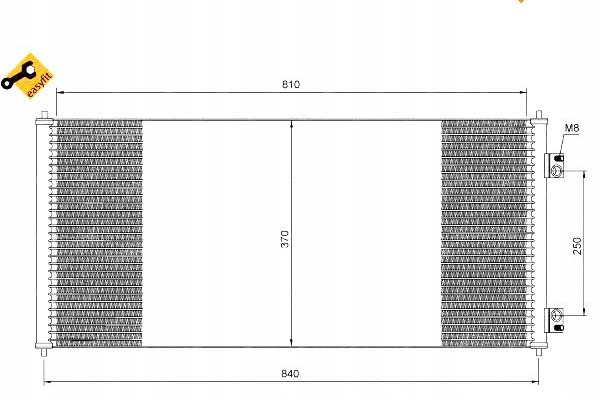 35651 CONDENSADOR DE ACONDICIONADOR FORD TRANSIT 2.4 DI [RWD] ( 