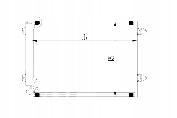 ABAKUS CONDENSADOR DE ACONDICIONADOR VW PASSAT 03 05-11 10 