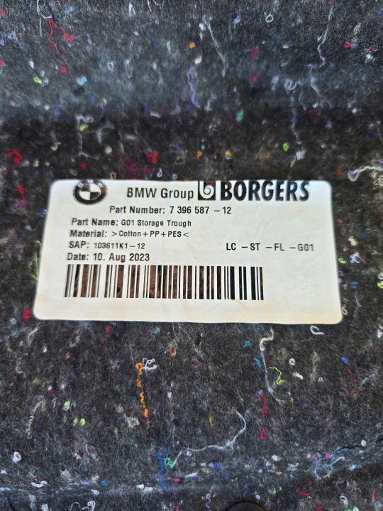 BMW X3 G01 LCI PLANCHER ÉQUIPEMENT COUVERCLES DE COFFRE COMPLET 2023R 10KM